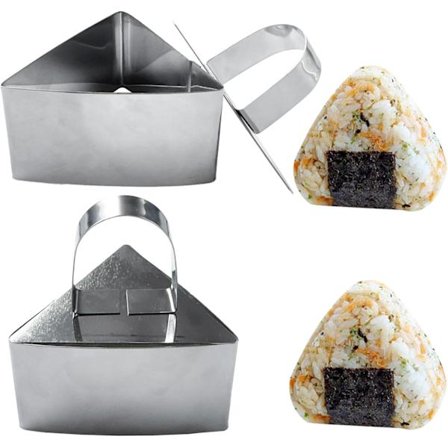 2 stk. Rustfrit Stål Onigiri Form Trekant Sushi Maker Sushi Presse Form Japanske Risbolde