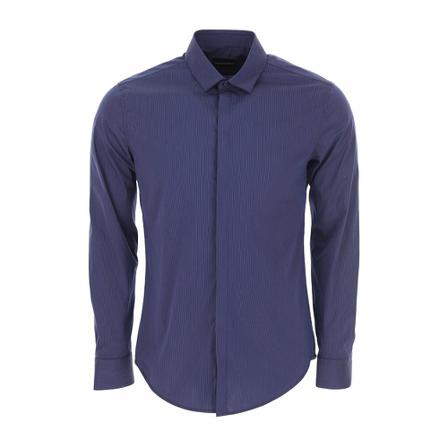 Emporio Armani, Shirt Blauw, Heren, Maat:M