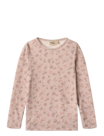 Wool T-Shirt L/S Alfie Pink Wheat
