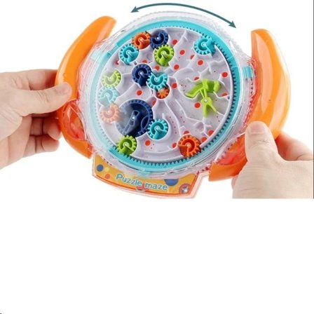 Bästa kvalitet Kreativt 3D pussel Roligt redskap labyrint skiva redskap balans boll labyrint hjul disk IQ pussel pedagogisk ABS leksaker för barn