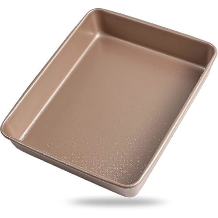 Leivontavuoka 11 x 9 tuumaa, tarttumaton pinnoite/syvä ammattimainen leivontavuoka, sopii uuniin (samppanjakulta)