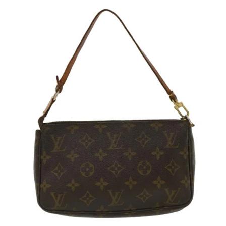 Louis Vuitton Vintage, Pre-owned Pochette Accessoires Monogram Bag Bruin, Dames, Maat:ONE Size,leer
