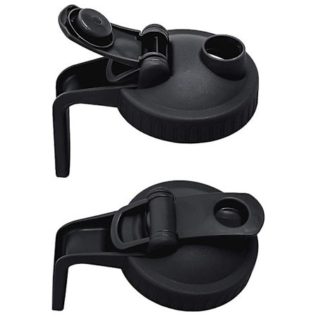 Mason Jar Låg, Flip-låg med Håndtag, Lækagesikker Tætning og Nem Hældningstude, Genanvendelig