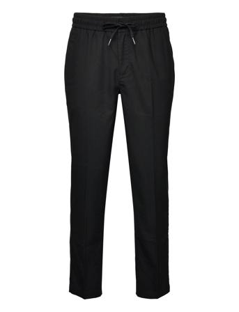 Barcelona Jeff Pants Uformelle Bukser Hverdagsbukser Svart Clean Cut Copenhagen*Betinget Tilbud