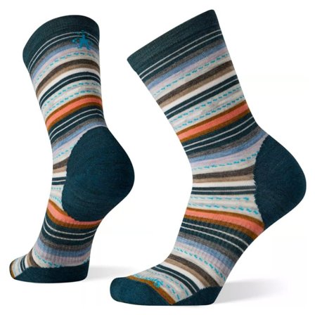 Smartwool Women's Everyday Margarita Crew Socks Women everyday socks Blue 34-37