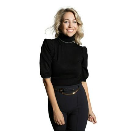 Liu Jo, Turtlenecks Czarny, Kobieta, Rozmiar: S