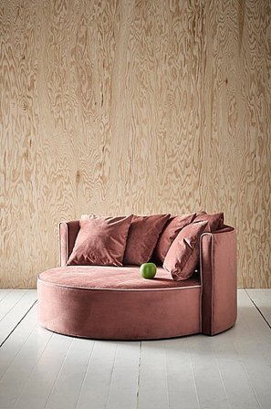 Jotex - Mini Barnsoffa Fjäder - Furu - Plywood - Bomull Dimrosa WYOMING - Köp Barnsoffor hos Jotex