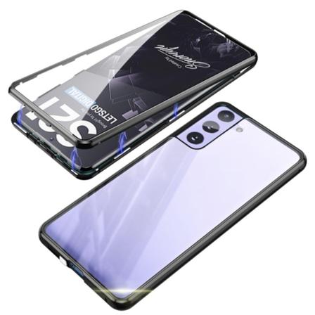 Samsung Galaxy S21 Plus - Stilrent Dubbelt Magnetiskt Skal Svart