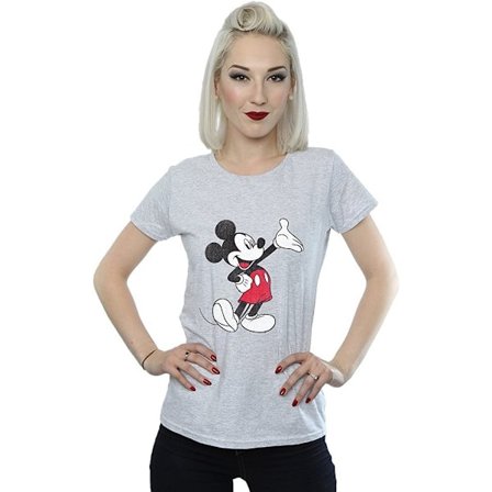 Disney Dam/Damer Traditionell Wave Mickey Mouse Boyfriend T-shirt