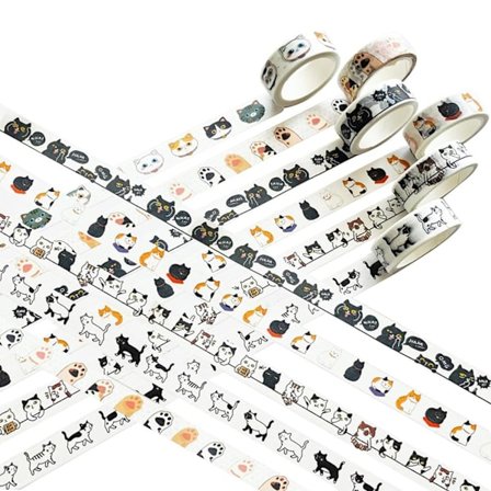 Tape - 15mm Washi Tape Sett, Scrapbooking- og Journalforsyninger