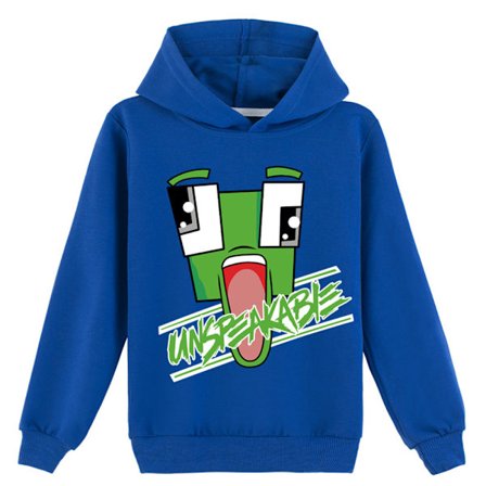 Kids Unspeakable Printed Hoodie Sweatshirt Casual Pullover Toppe