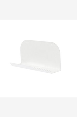 Hanah Home - Dekorativ vägghylla i metall Samu - Vit - Vägghyllor - Från Homeroom