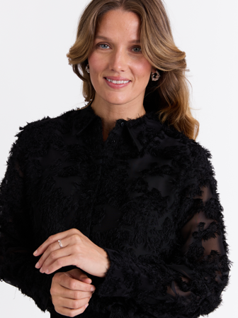 MATCH - Gracie skjorte - Marie Philippe - Str. 40 - Dame - Skjorter & Bluser - Svart - 100% polyester - resirkulert