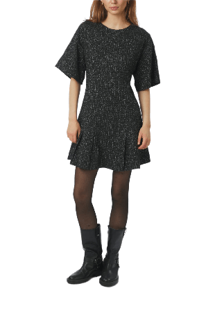 Neo Noir Susie Boucle Dress Klänningar Dam Svart 38
