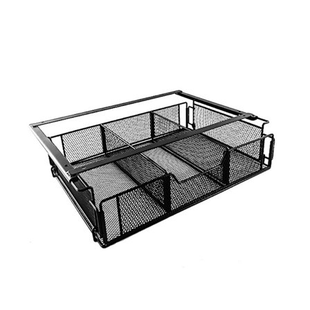 Utdragbar låda för skrivbord - Svart