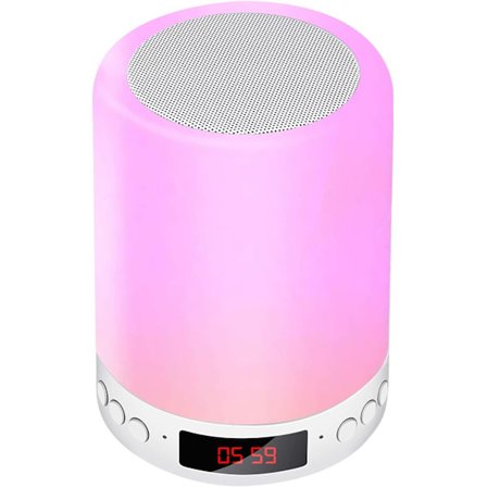 Bluetooth Højttaler LED Lys Natlys Smart Sengebord Lampe Berøring