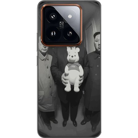 Yhteensopiva Puhelinkuori Xiaomi Xiaomi 14 Pro Mustavalkoinen taideteos surrealistisella poliittisella symboliikalla ja odottamattomalla kontrastilla,