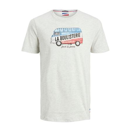 Jack & Jones T-shirt Jorhenri Lbss22 , Wit , Heren , Maat: M