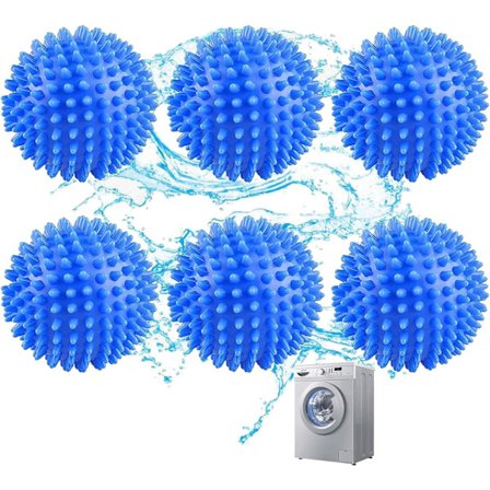 Klädtvättbollar 6 stycken Klädtvättverktyg Tvättverktygsboll Tvättmaskin