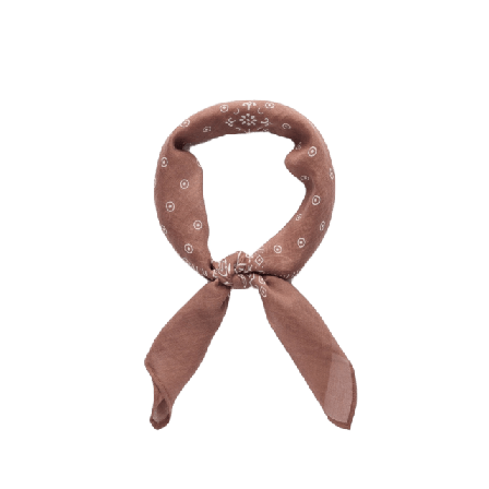 John Henric Cotton Paisley Bandana Halsdukar & scarves Herr Brun ONESIZE