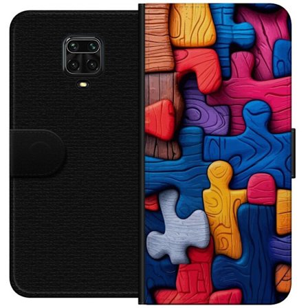 Yhteensopiva Lompakkokotelo Xiaomi Xiaomi Redmi Note 9 Pro Leikkisä kuvitus Stitchin kanssa vaaleanpunaisissa omenoissa pehmeässä pastellidesigniss