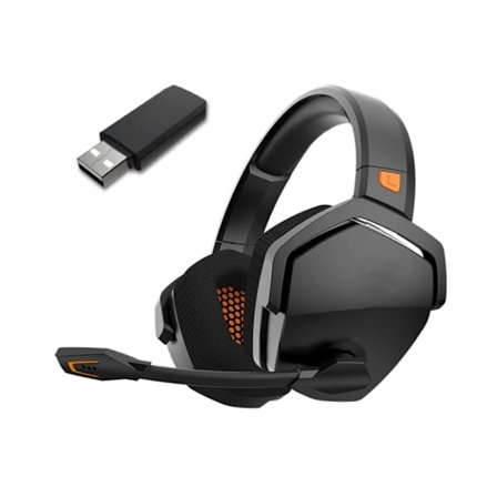 Trådlöst Gaming Headset Brusreducerande Over-Ear Gaming Hörlurar med Mikrofon 2.4GHz Ultra-Låg Latens YEMAESRE Läge