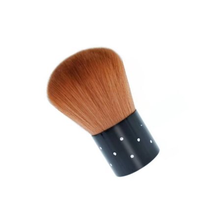Base Dust Brush 10pcs kompatibelt med – Bløde syntetiske børstehår til flydende og cremefoundation, concealer og basis makeup Brown