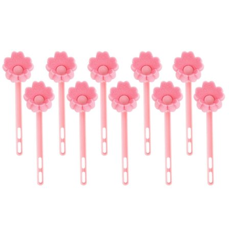 10 stk Koppbørster Gjenbrukbare Rikt Skum Blomstersvamp Hode Dyprensing Flaske Krusbørster Kjøkkenutstyr