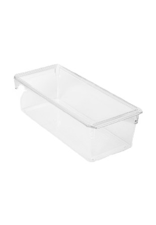 Åhléns Home Kylskåpsförvaring med lock hög 36x15 cm Köksförvaring Transparant ONESIZE