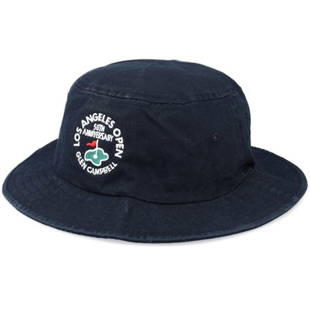 American Needle - Negro bucket Sombrero - La Open Twill 19Th Hole Golf Black Bucket @ Hatstore