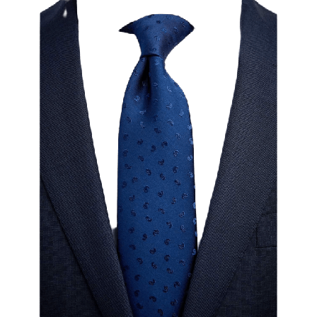 John Henric Tie Paisley Kostymtillbehör Herr Blå 7,5