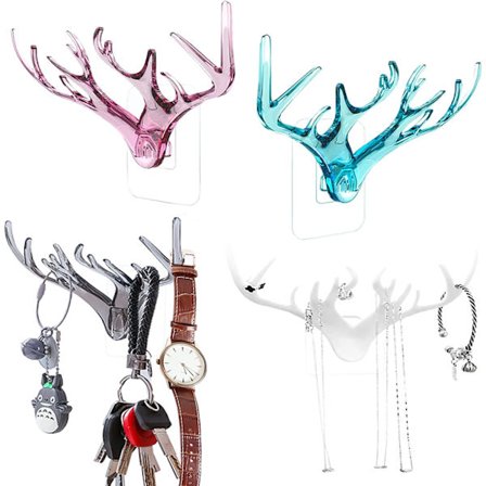 Lucky Deer Gevir Støbt Nøgleholder til Væggen 4 Stykker(178*120*32mm)