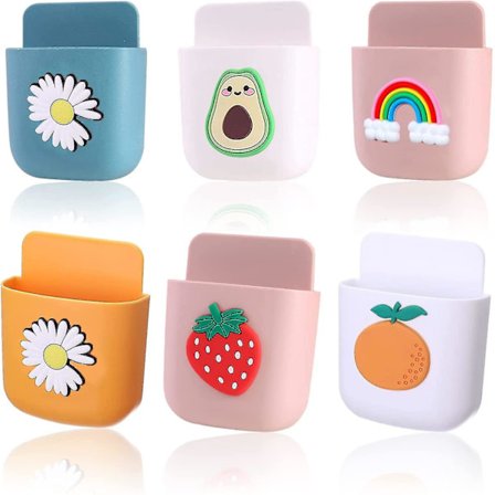 Fjernkontrollholder Veggmontert 6 stk Selvklebende