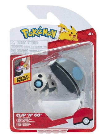 Pokemon Pokemon Clip N Go Aron W Heavy Ball - Multi/patterned - ONE SIZE