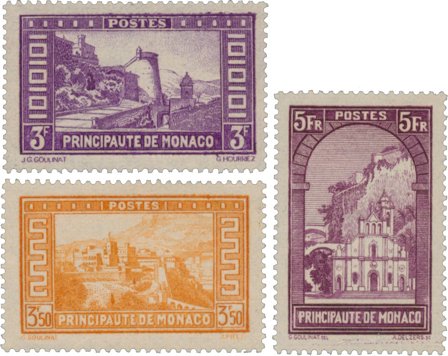 Monaco 1933-1937 - YT 130-132 - Postfrisk