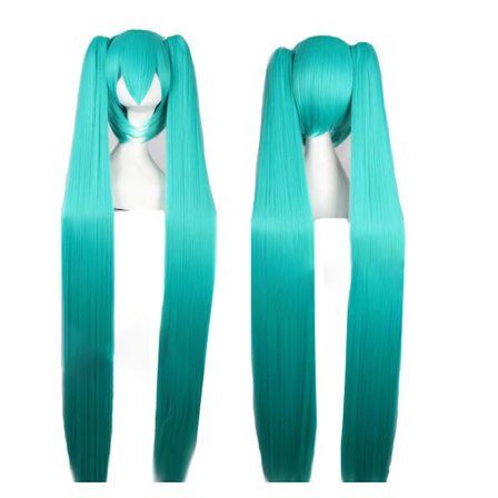 Vocaloid Miku Cosplay Parykk Kostyme Japan Midi Kjole Nybegynner Futur