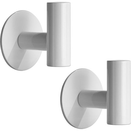 ING 2 kroge Selvklæbende ingen boring påkrævet Rustfrit stål Metal knagerække Håndklædekrog Knagerække og soveværelse Håndklæde frakke og flere kroge 