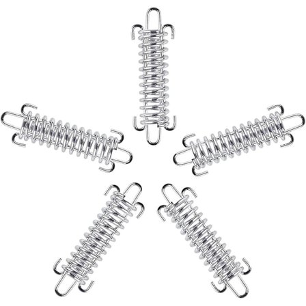 5 kappaletta teltan jousikiinnikettä, ruostumattomasta teräksestä valmistettu jousikiinnike, S