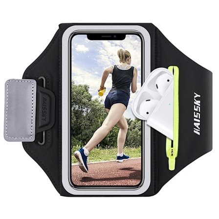 Löpning Sport Armband Dragkedjeväska För AirPods Pro iPhone 16 15 14 13 12 11 Pro Max Samsung S24 Ultra Mobiltelefonfodral Hållare Armband