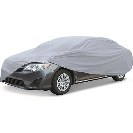 Auton suojapeite hengittävä yleismallinen 480x175x120cm suoja UV-säteilyä ja pölyä vastaan, harmaa