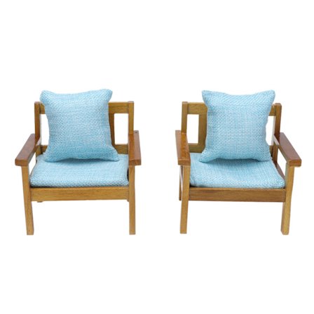 2 kpl nukkekodin sohvaa 1:12 pienoiskokoinen käsityönä valmistettu hieno nukkekodin huonekalu