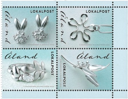 Åland - Smykkekunst - Postfrisk sæt 4v
