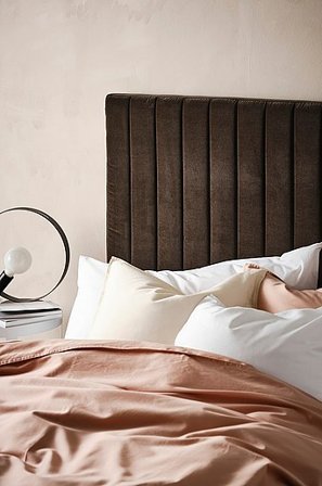 Jotex - Kopfteil 120 Cm Dunkelbraungrau - DERBY - Kaufe Bettkopfteile bei Jotex