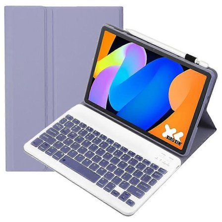 AM31 Kompatibel for Lenovo Idea Tab Nettbrett TB336ZU / TB336FU Lærveske Bluetooth-kompatibelt Tastatur