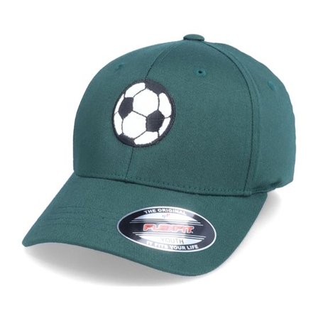 Forza - Grön flexfit Keps - Kids Football Applique Spruce Green Flexfit @ Hatstore