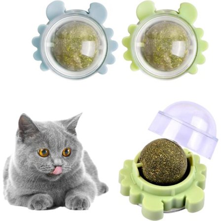 Biter Katteurt Ball Leke, Katteurt Baller Leke, Roterende Katteurtleker, Kattemynte Ball, Naturlig Katteurt Ball, Kjæledyr Tannrengjøringsleke