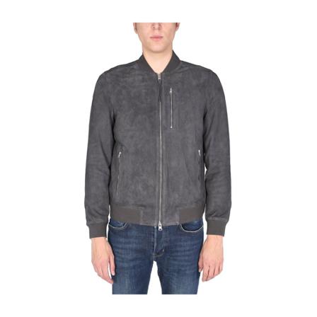 AllSaints, Bomber Jackets Grijs, Heren, Maat:S