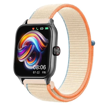 20mm 22mm Nylon Loop band för Amazfit GTS4/2/3/3pro/2e/GTS2 Mini/GTR 4 42mm/47mm/GTR2/2e/stratos armband Amazfit bip rem