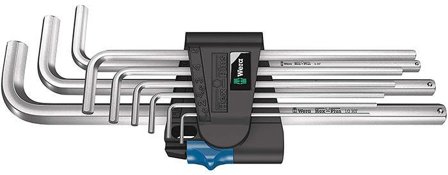 Wera 950/9 L Hex-Plus HF 1 Vinkelskrutrekkersett 9 deler, holderfunksjon, Håndverktøy