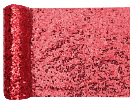 Duk (löpare) paljetter röd, 19x300 cm - Dukning & Dekoration - Julfest Dekoration - Kalaslagret.se